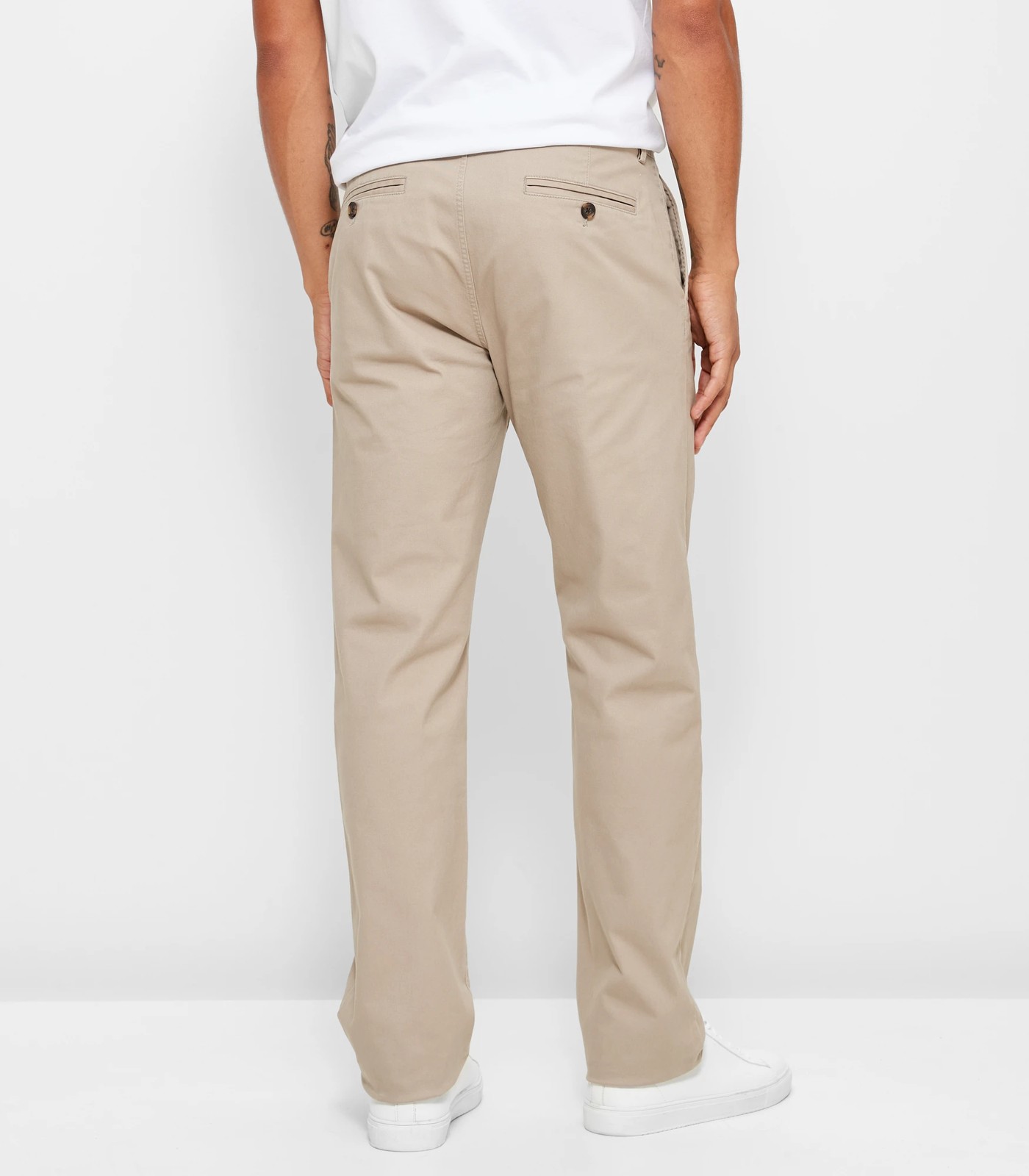 Straight Chino Pants - Sand