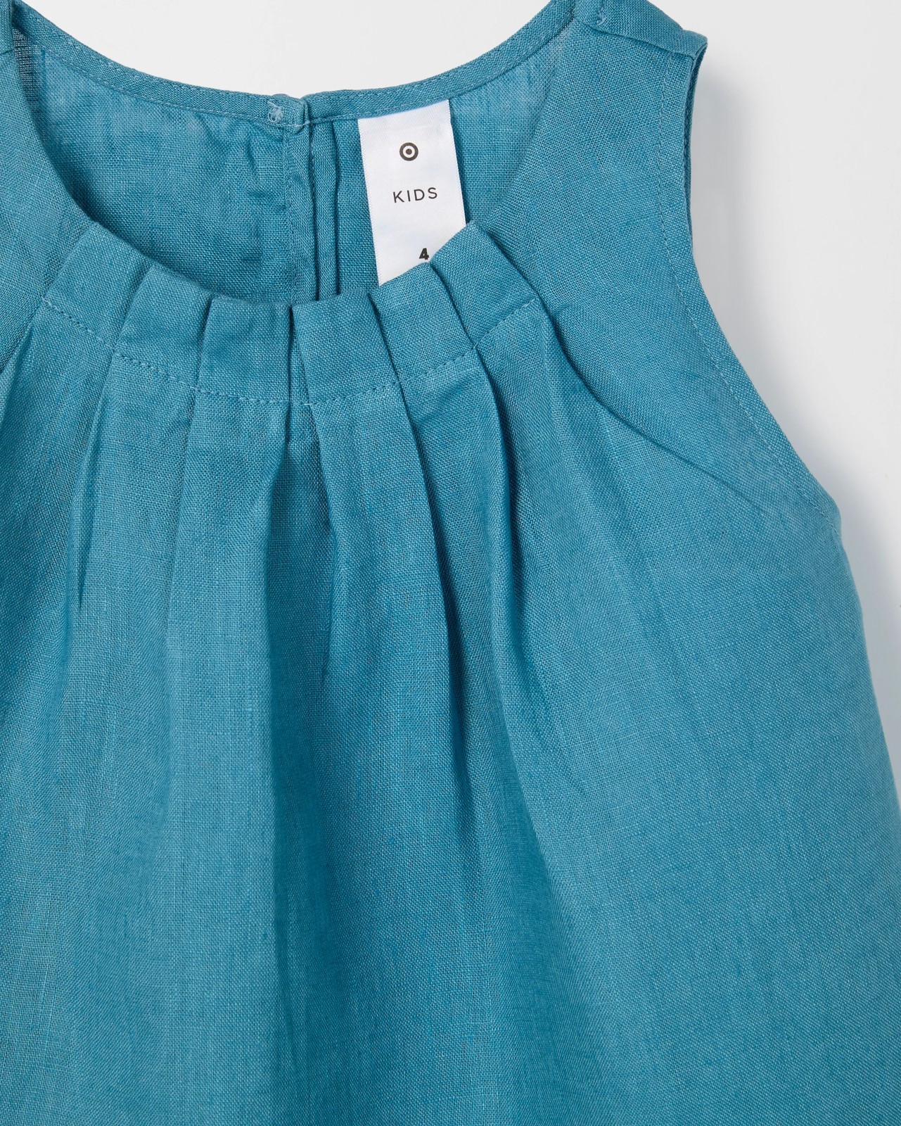 European Linen Co-ord Tank Top - Teal 2 of 2