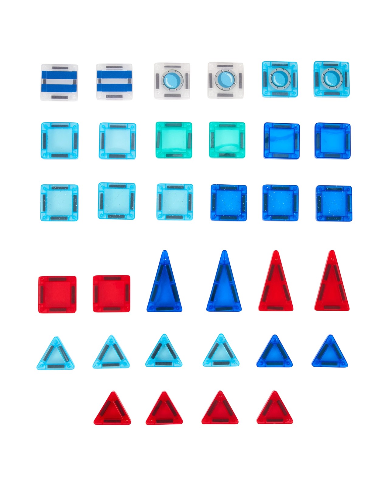 Anko 34 Piece Magnetic Mini Tiles Rocket Set 5 of 5