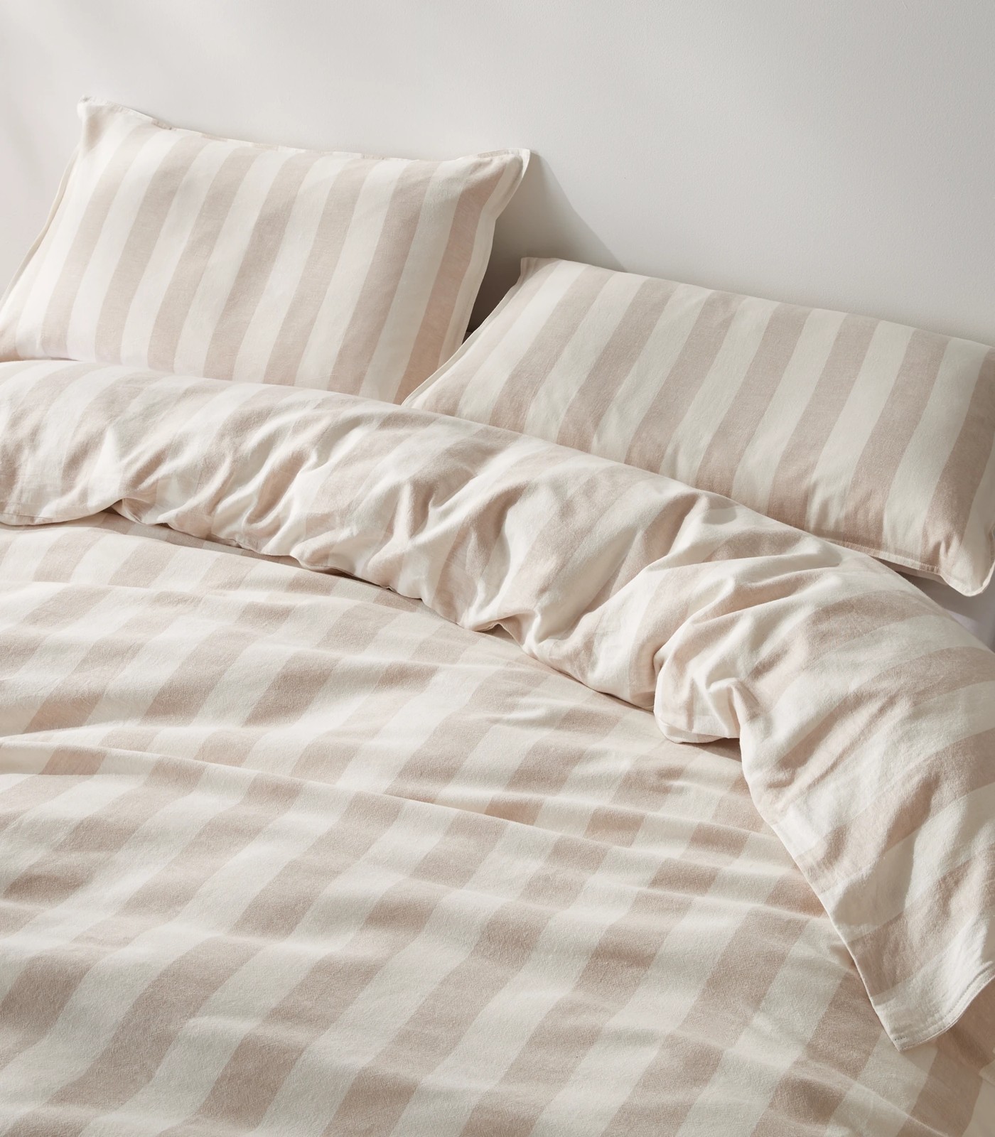 Reid Stripe Linen/Cotton Quilt Cover Set | Target Australia