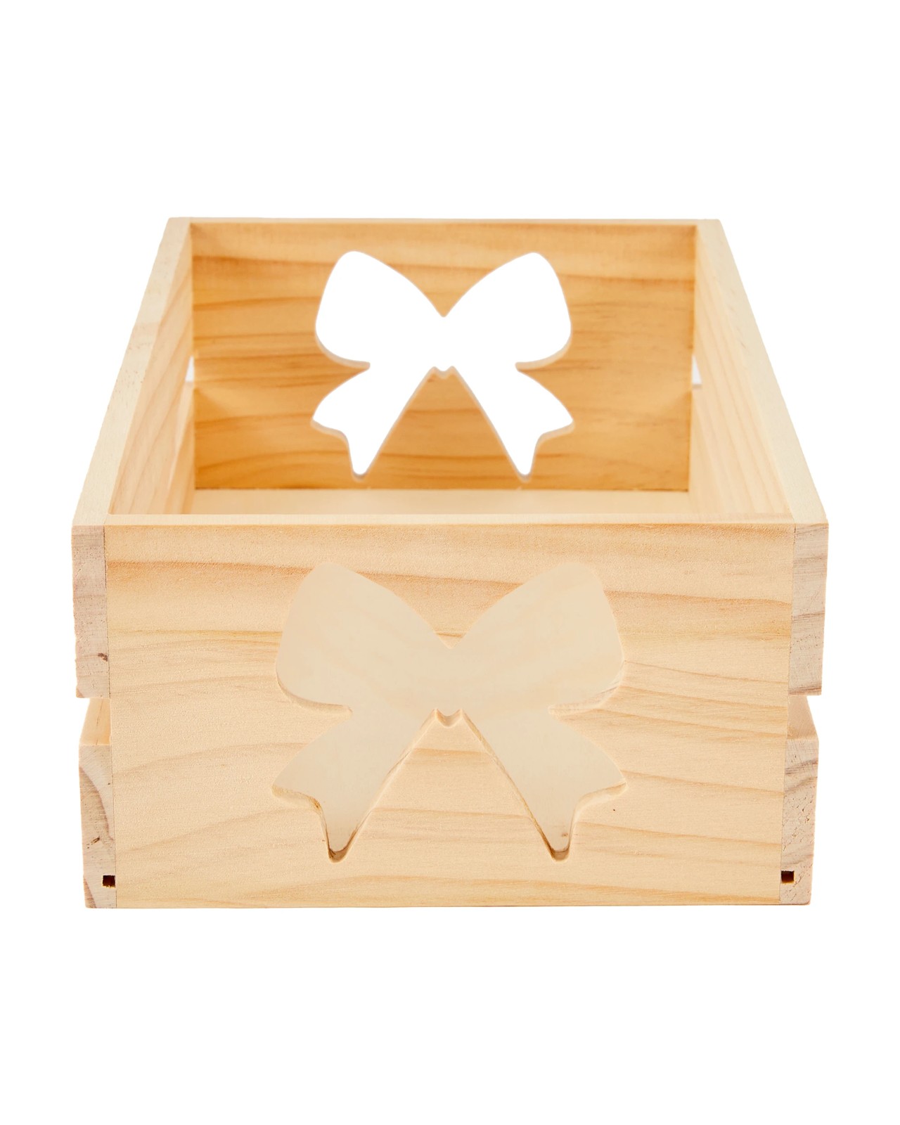 Anko Craft Wood Blank Christmas Bow Crate 3 of 4