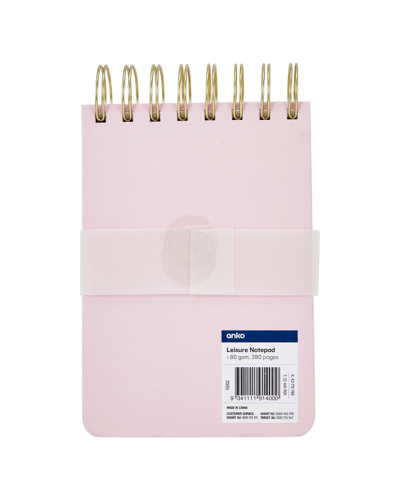 Anko A6 Notepad Spiral Leisure Club 80gsm 380 Pages 4 of 4
