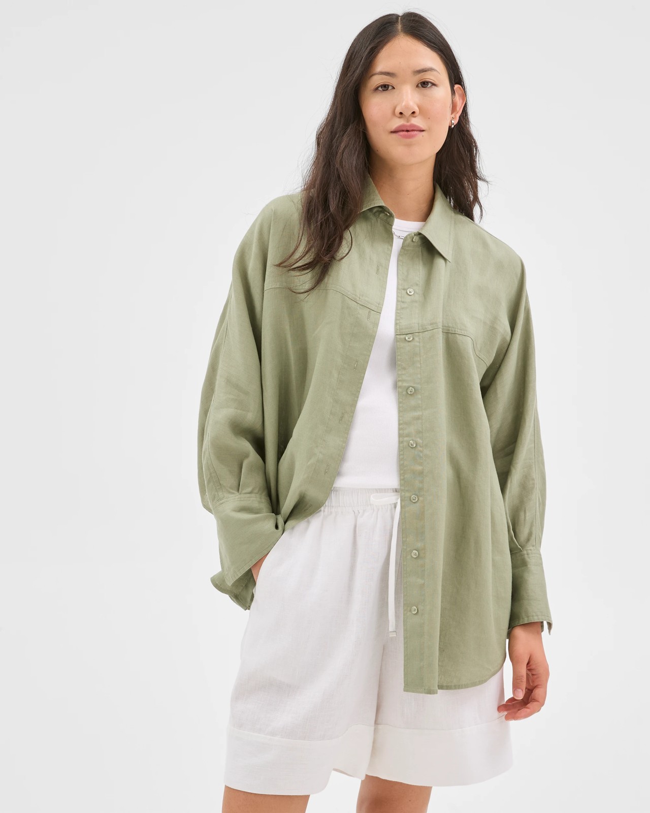 European Linen Long Sleeve Shirt 3 of 5