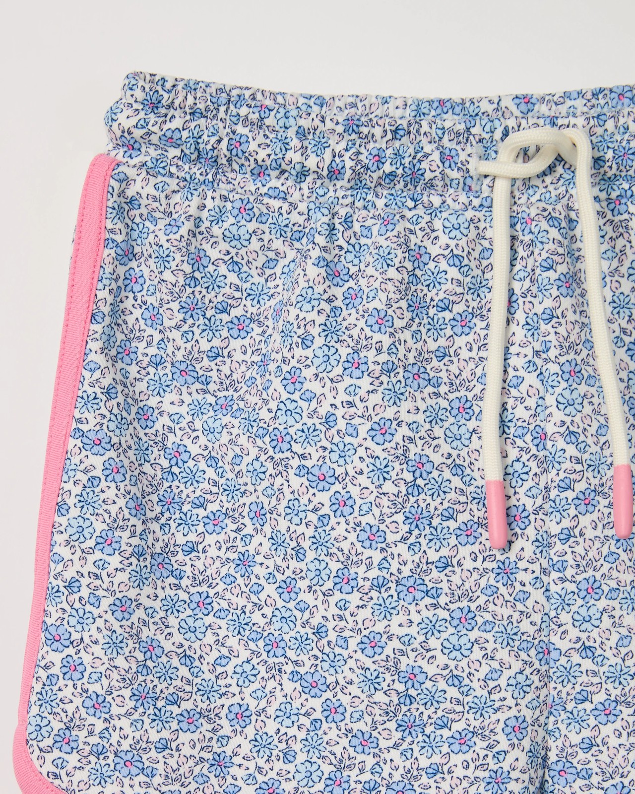 Australian Cotton Blend Fashion Dolphin Hem Knit Shorts - Blue 2 of 2