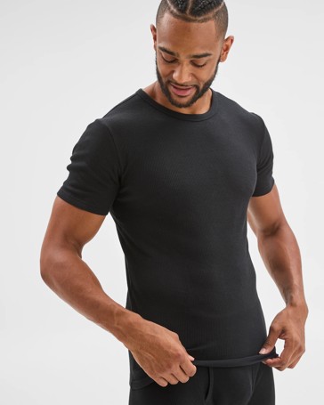 Maxx Australian Cotton Short Sleeve Waffle Thermal Top