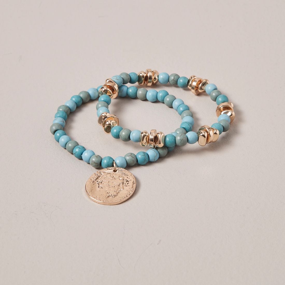 2 Pack Coloured Bead Stretchy Bracelet Target Australia