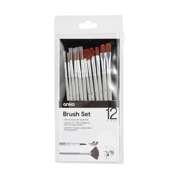 12 Piece Brush Set - Anko