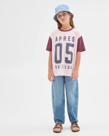 Australian Cotton Longline Print T-Shirt