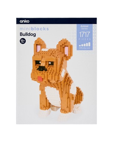 1717 Piece Mini Blocks Animal Series: Bulldog