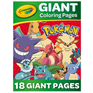 Crayola Giant Colouring Pages Foldalope Pokemon