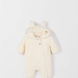Baby Sherpa Zip Front Bunny Coverall product image