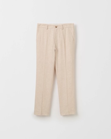 European Linen Blend Suiting Pants