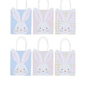 Anko 6 Pack Easter Bunny Loot Bags - Assorted