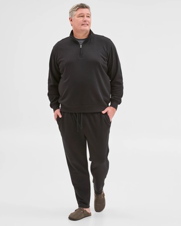 Plus Size Australian Cotton Blend Non Cuffed Trackpants