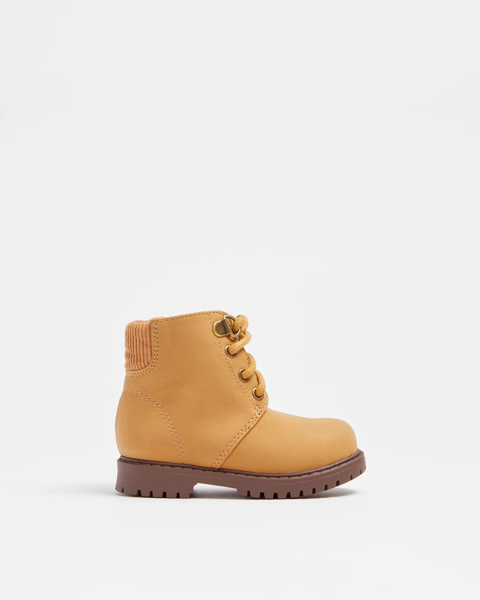 Boys lace up boots best sale