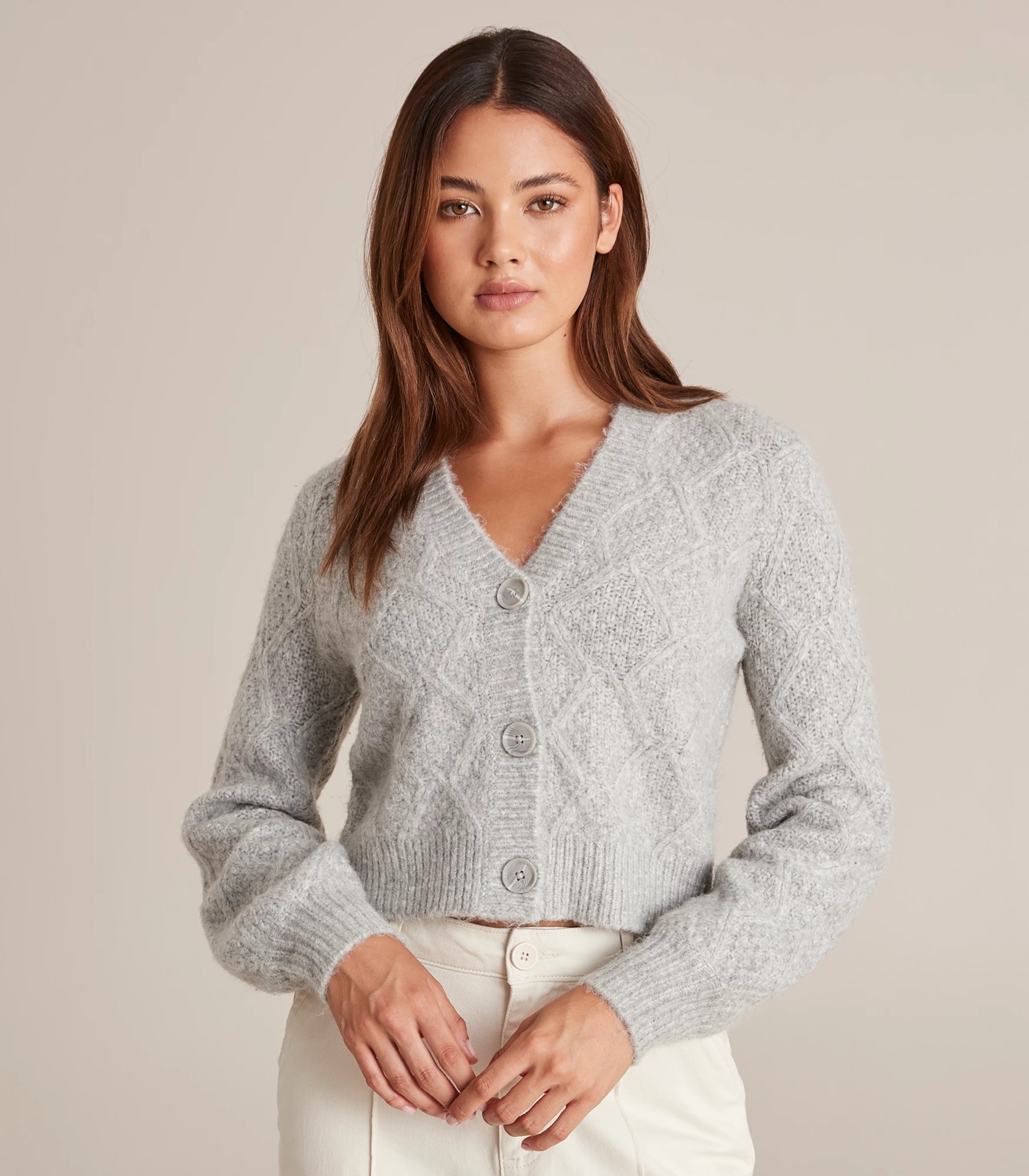 Lily Loves Cable Knit Button Front Cardigan | Target Australia