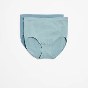 Australian Cotton Blend 2 Pack Seamfree Full Briefs thumbnail 2