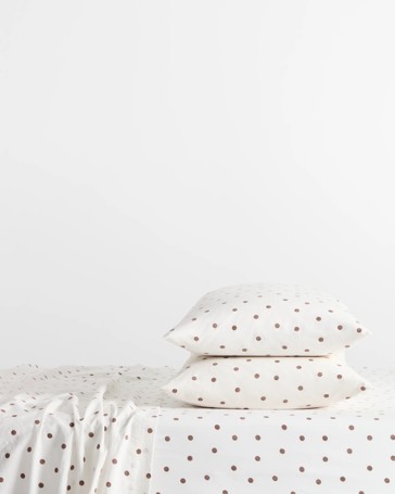 Arlo Polka Dot Stonewash 2 Pack Cotton Standard Pillowcase