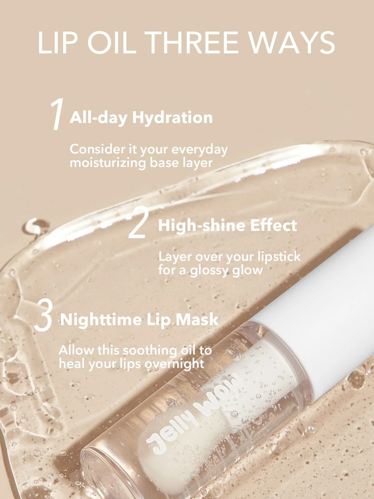 SHEGLAM Jelly Wow Hydrating Lip Oil - Loco for Coco 2 of 5