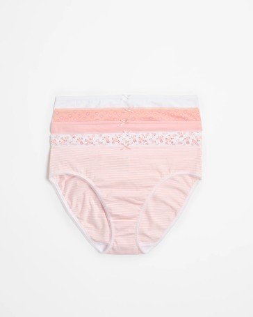 5 Pack Cotton/Elastane Midi Briefs