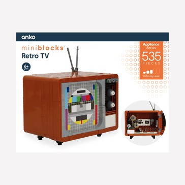 535 Pieces Mini Blocks Appliance Series: Retro TV - Anko