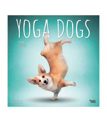 Yoga Dogs 2024 Square Calendar