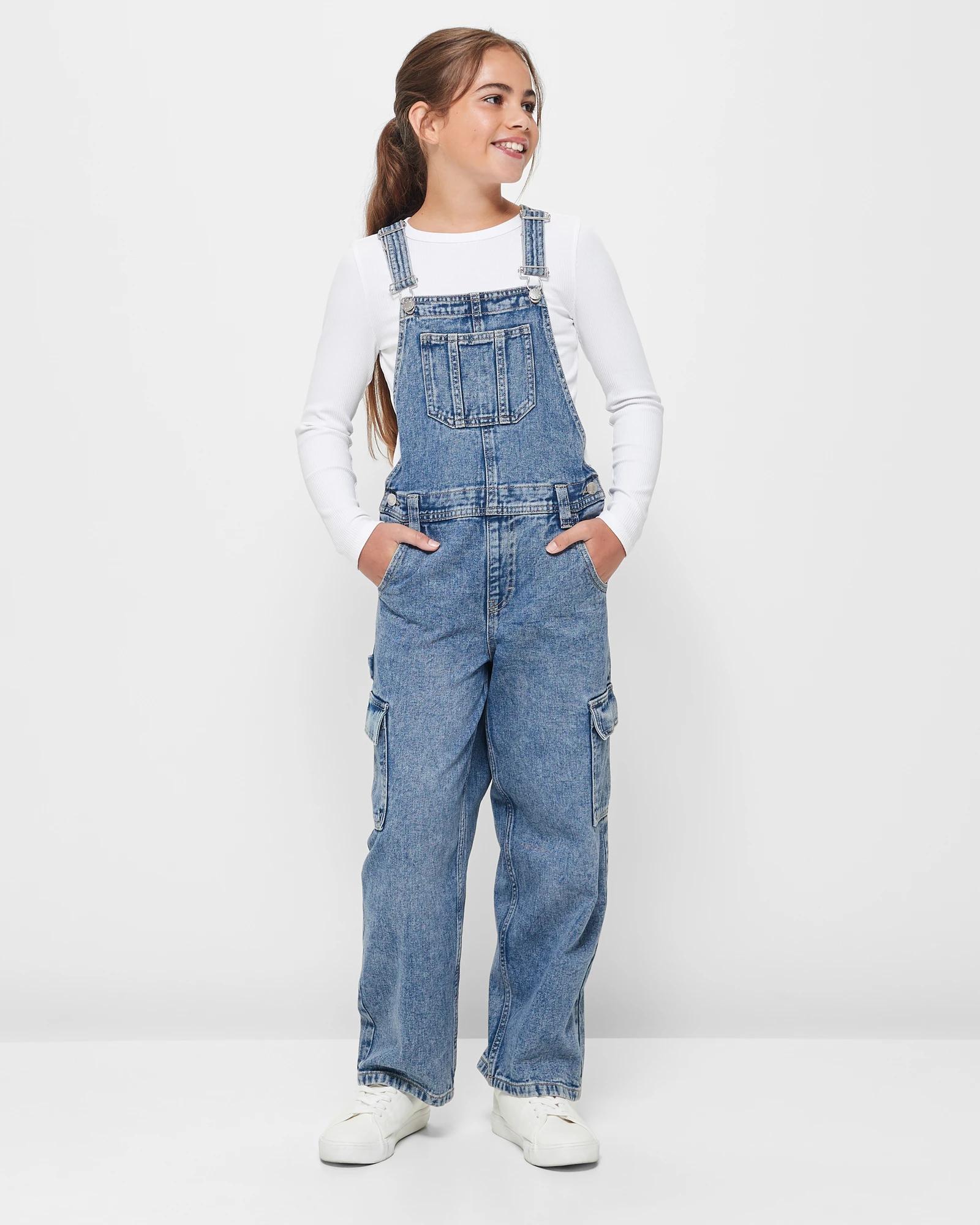 Fashion girls plus size overalls