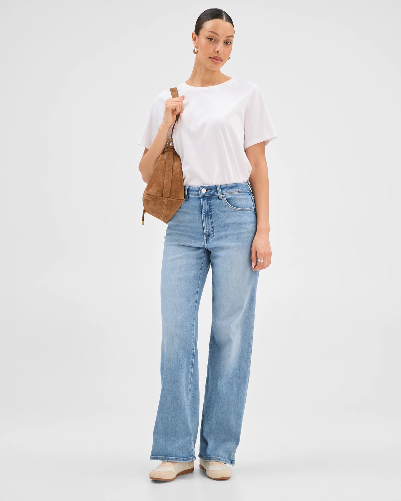 Shape Your Body Wide Leg Denim Jeans 2 of 5