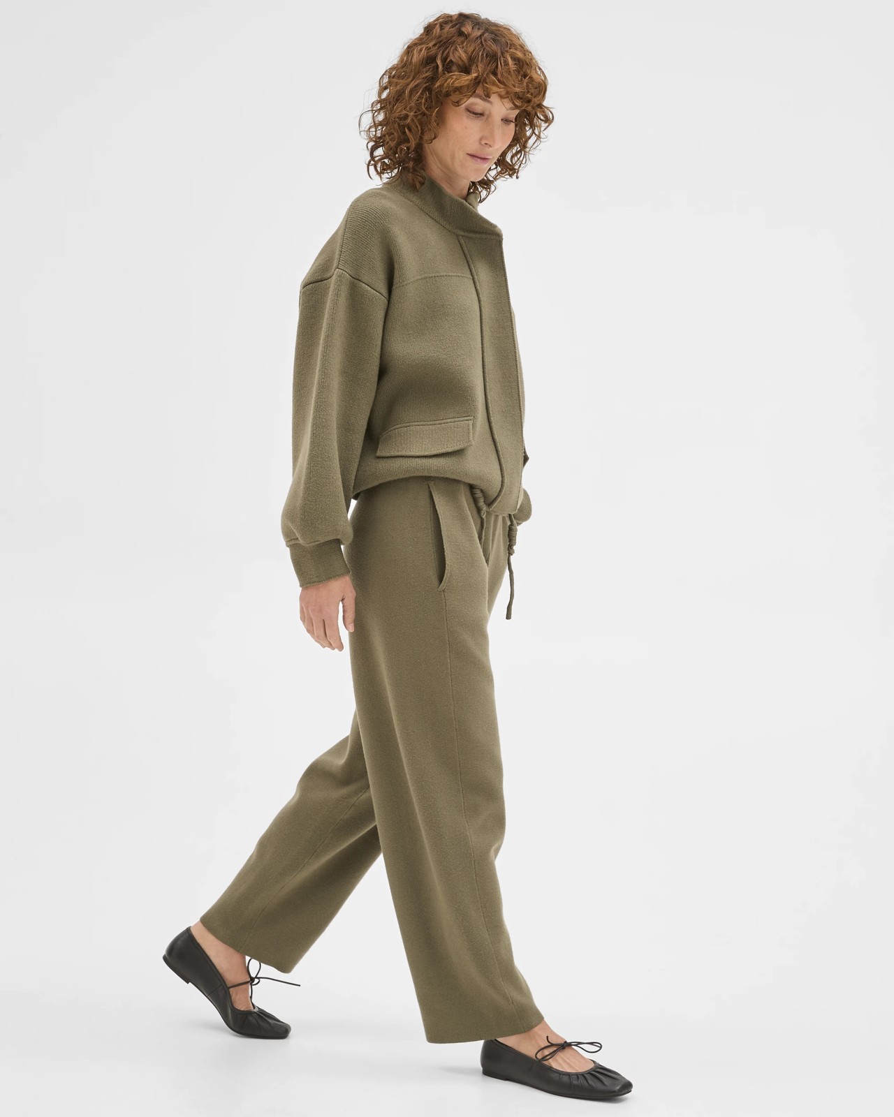 Clean Knit Barrel Leg Pants 3 of 5