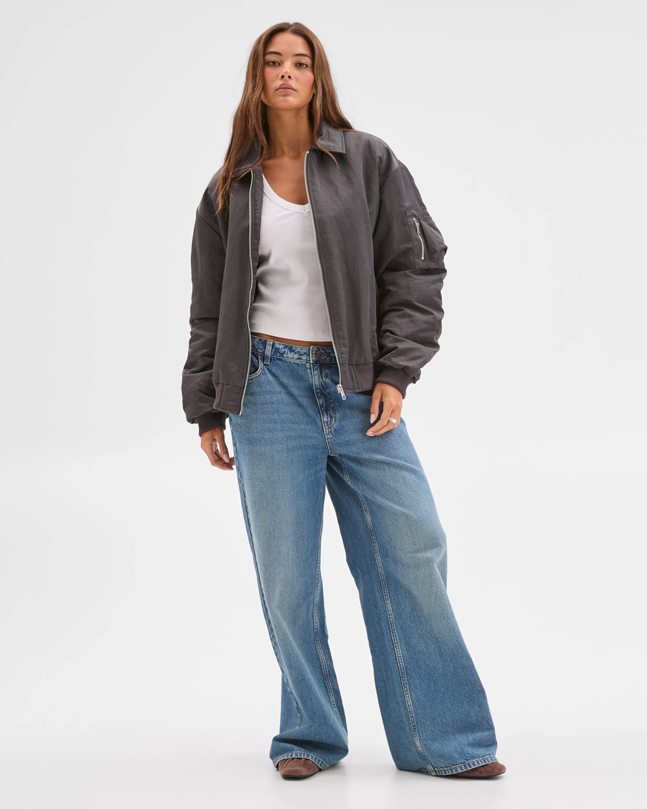 Lily Loves Bomber Jacket - Iron Grey 2 of 6