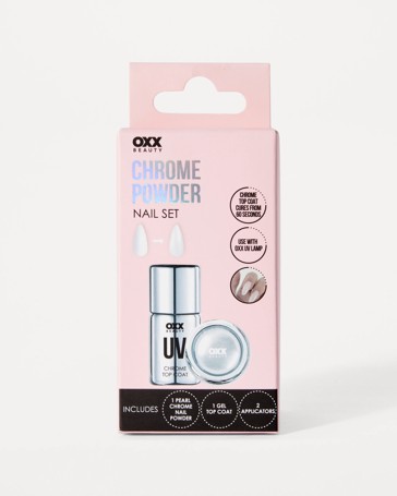 OXX Beauty Chrome Powder Nail Set