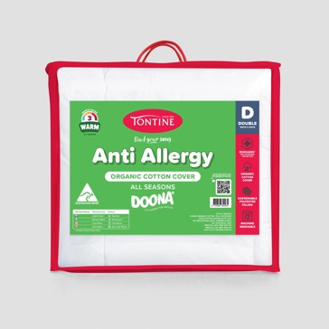 Tontine Organic Cotton Anti Allergy Quilt - Double Bed