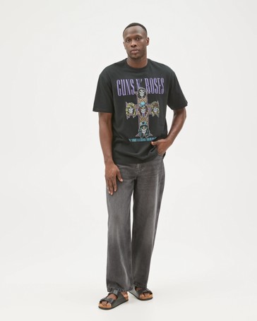 License Guns N' Roses Australian Cotton Graphic T-Shirt
