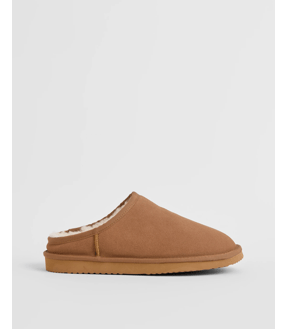 Australian Design Ugg Sheepskin and Leather Slipper Scuff
