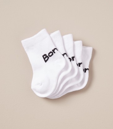 5 Pack Bonds Baby 1/4 Crew Socks
