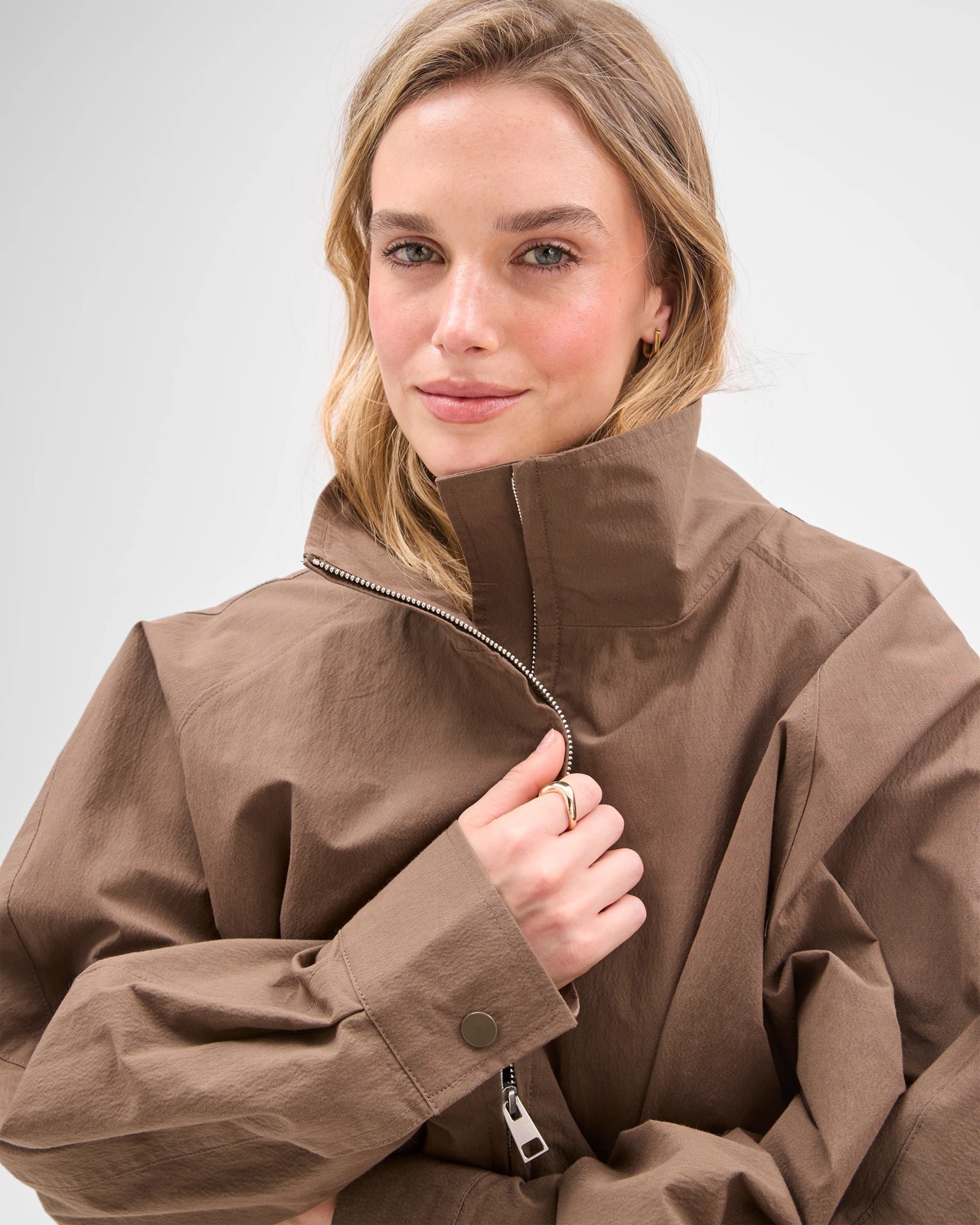 Lily Loves Australian Cotton Blend Parker Jacket - Dark Khaki 6 of 6
