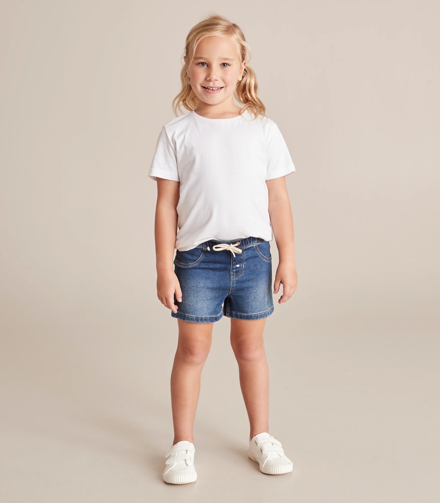 Wonder Denim Drawstring Shorts 2 of 6