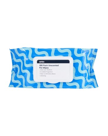 Anko 100 Pack No-Scent Pet Wipes