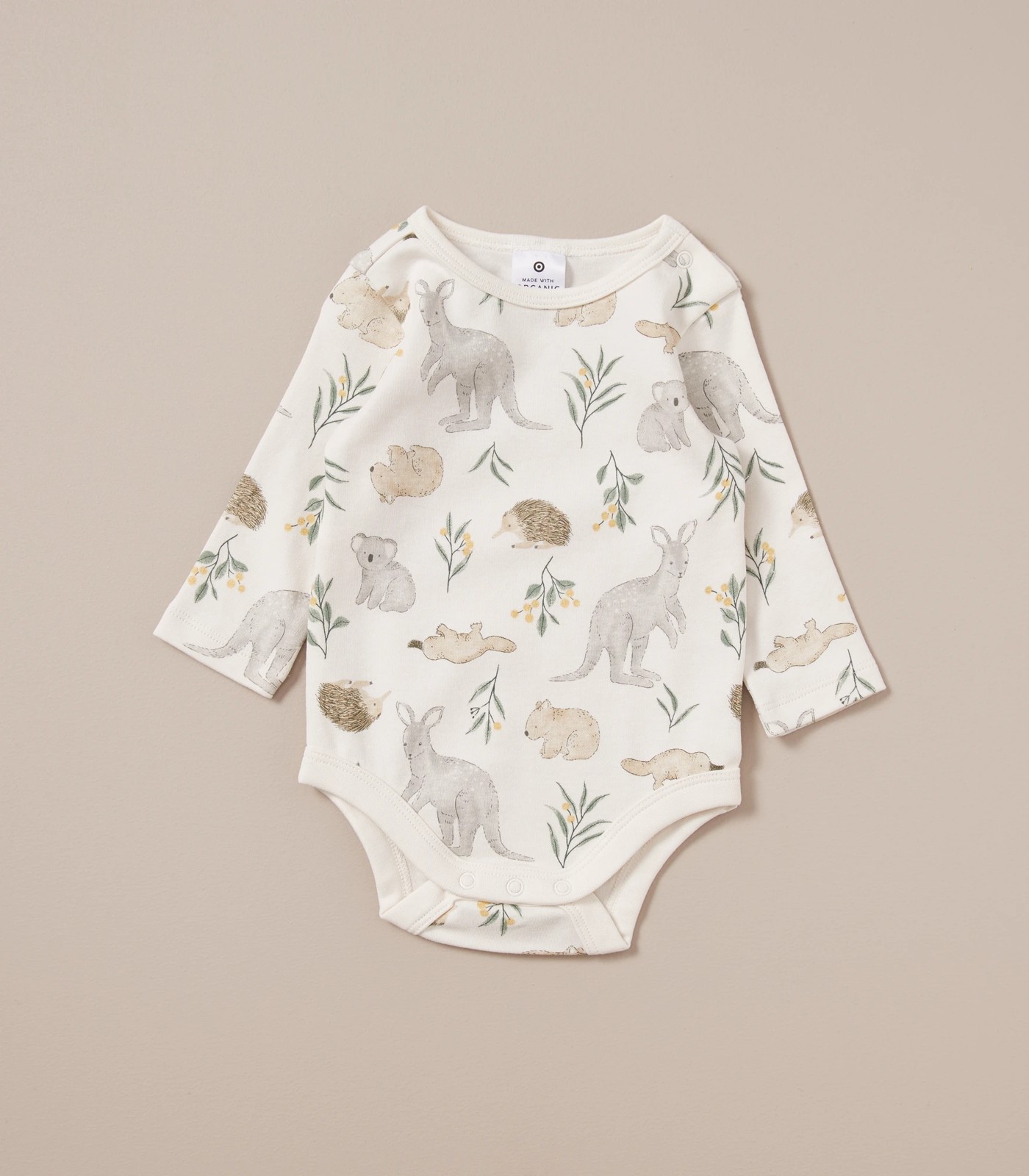 3 Pack Baby Organic Cotton Bodysuits 5 of 6