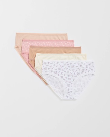 Australian Cotton Blend 5 Pack Midi Briefs