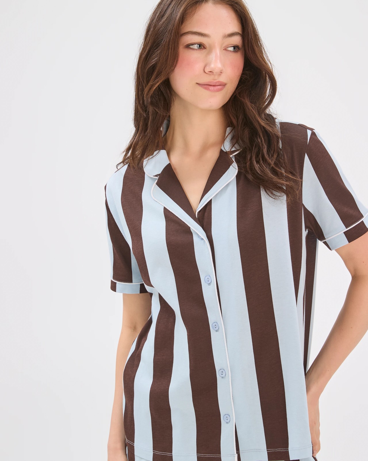Lily Loves Australian Cotton Jersey Pyjama Set - Blue Chocolate 5 of 6