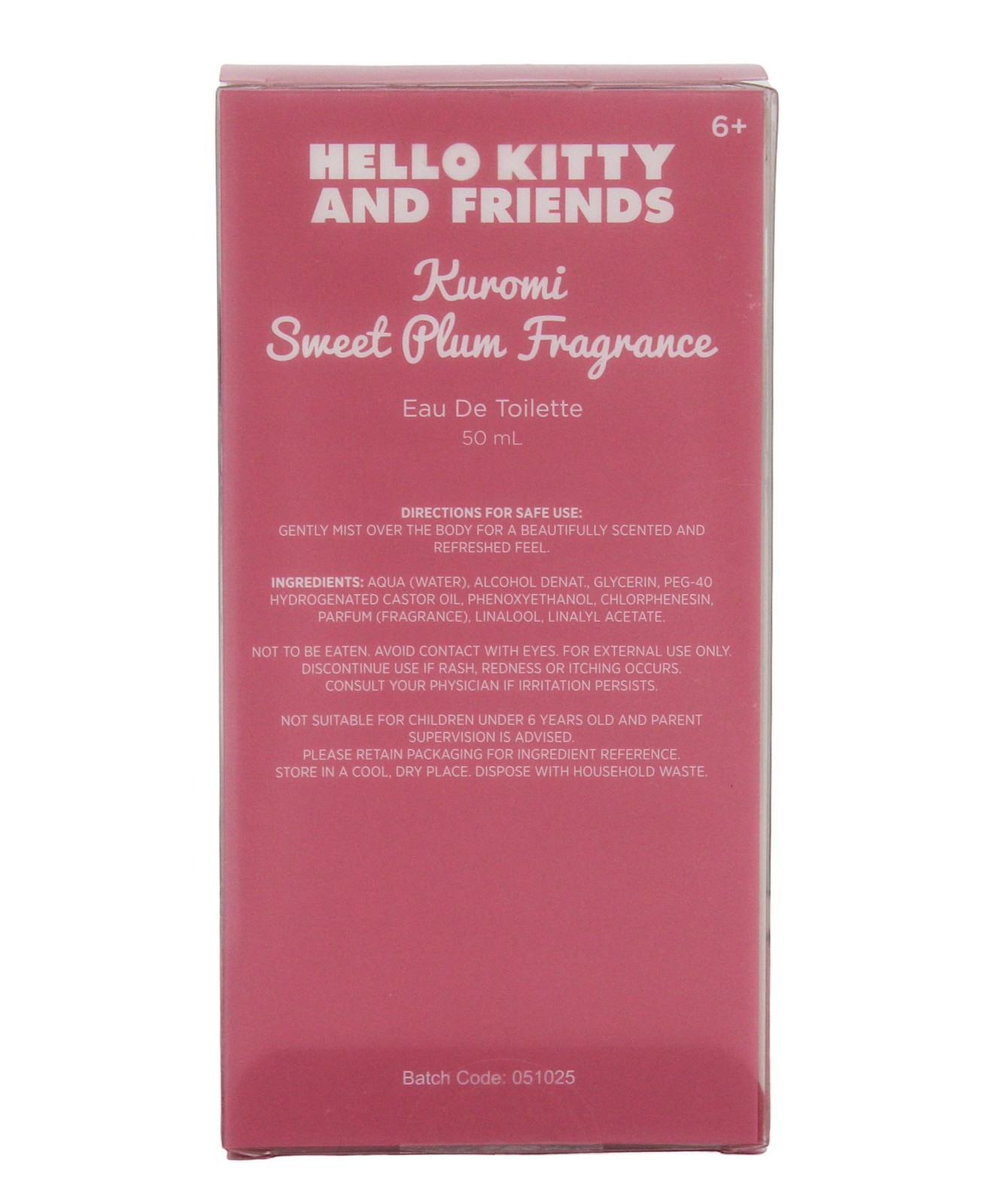 Hello Kitty and Friends Kuromi Sweet Plum Fragrance Eau De Toilette 50ml 5 of 5