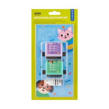 Maths Roller Stamp Set - Anko