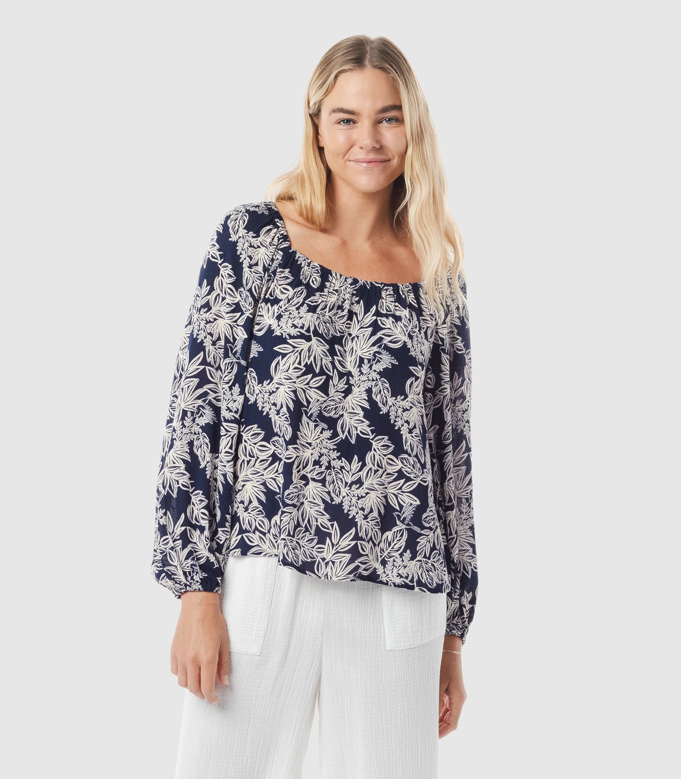 Puff Sleeve Swing Blouse - Piping Hot | Target Australia