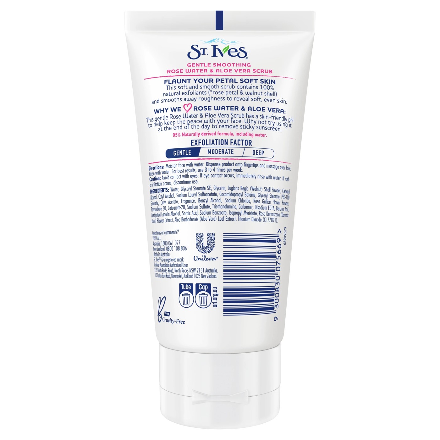 St. Ives Gentle Smoothing Face Scrub 150ml - Rose Water and Aloe Vera 2 of 5