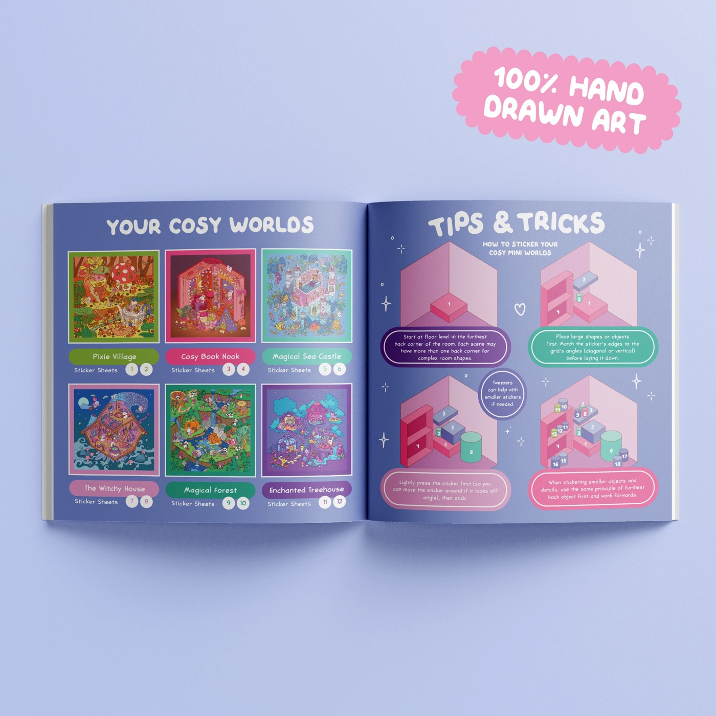 Cosy Sticker Worlds Magical Whimsy Book 4 of 5