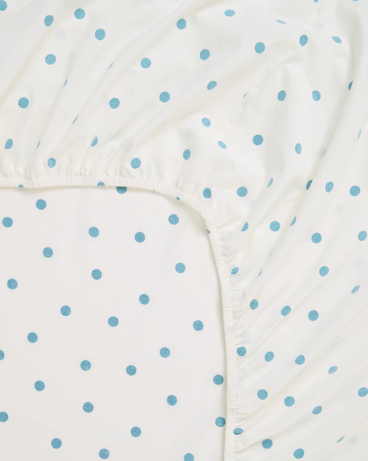 Arlo Polka Dot Stonewash Cotton Fitted Sheet 2 of 2