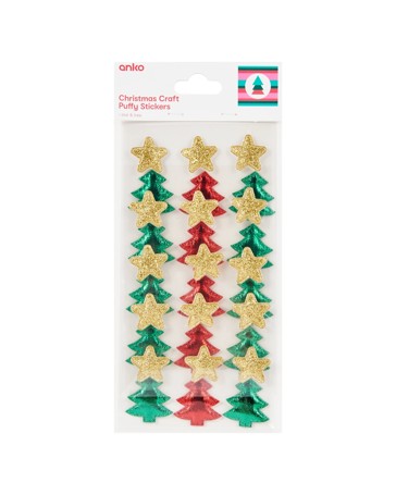Anko Christmas Craft Puffy Stickers