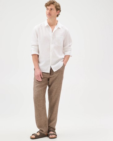 European Linen Full Length Pants