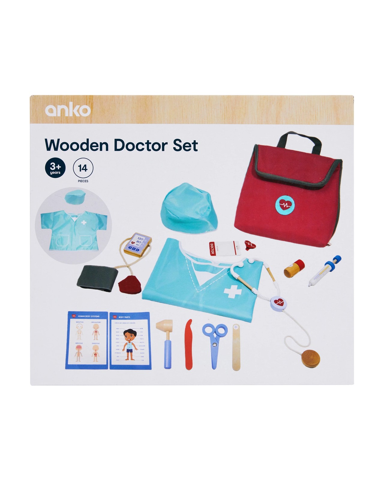 14 Piece Wooden Doctor Set 4 of 4
